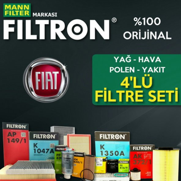 Fiat Albea 1.6 Mann Filtron Filtre Bakım Seti 2002-2008 ürün görseli 1