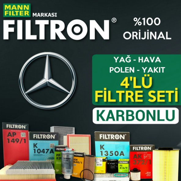 Mercedes Vito 115 Cdi Filtron Filtre Bakım Seti 2004-2010 ürün görseli 1