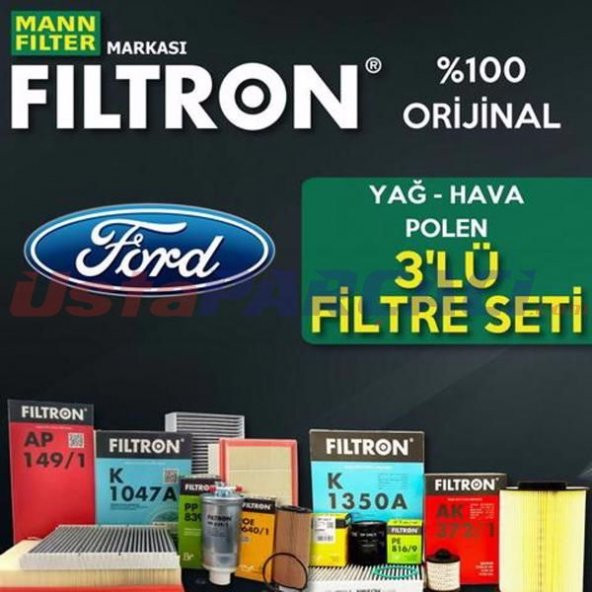 Ford Focus 1.6 Ti-vct Mann Filtron Filtre Bakım Seti 2011-2015 ürün görseli 1