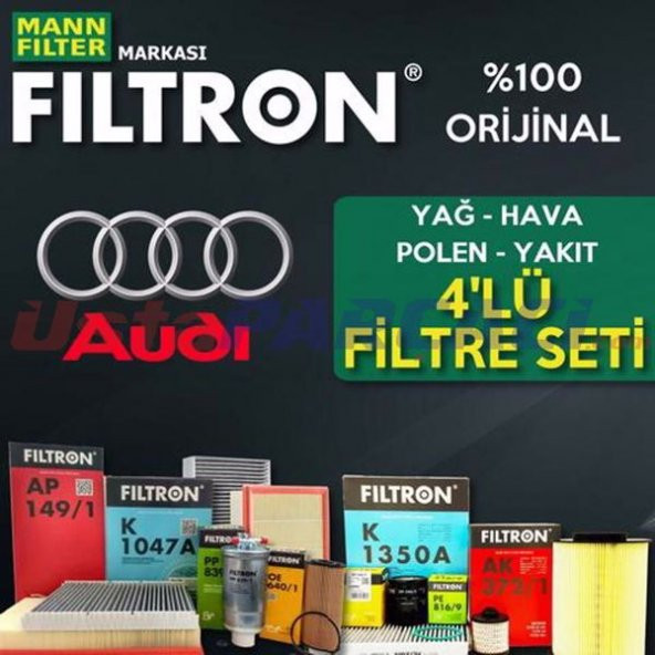 Audi A3 1.6 Mann Filtron Filtre Bakım Seti 2004-2012 ürün görseli 1
