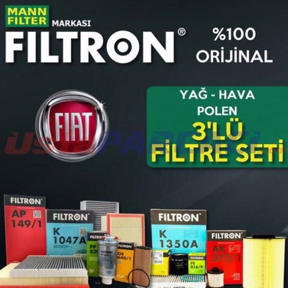 Fiat Punto / Grande Punto 1.4 8v. Filtron Filtre Seti 2005-2012 ürün görseli 1