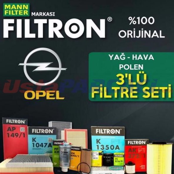 Opel Astra H 1.3 CDTI Mann Filtron Filtre Bakım Seti 2005-2013 ürün görseli 1