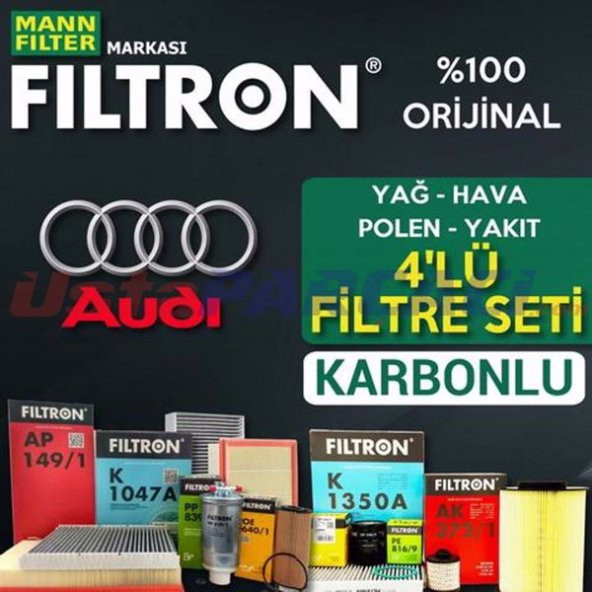 Audi A3 1.6 TDI Mann Filtron Filtre Bakım Seti 2013-2019 ürün görseli 1