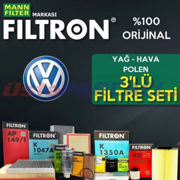 VW Jetta 1.4 TSI Filtron Filtre Bakım Seti 2015-2018 CZC,CZD ürün görseli 1
