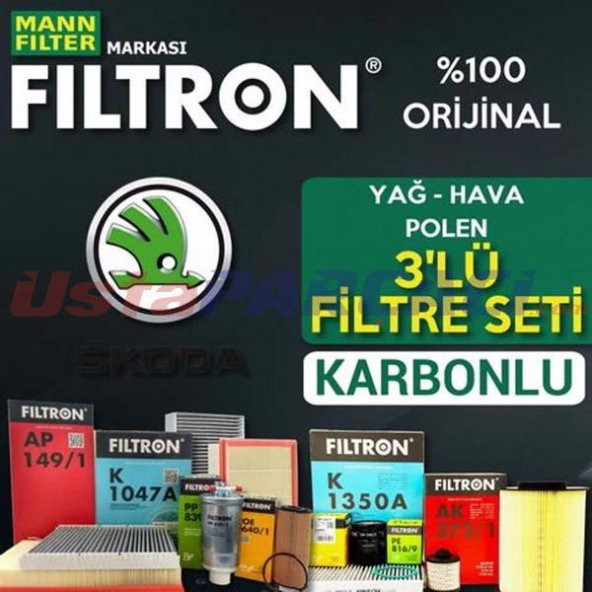 Skoda Octavia 1.2 TSI Mann Filtron Filtre Bakım Seti 2013-2019 ürün görseli 1