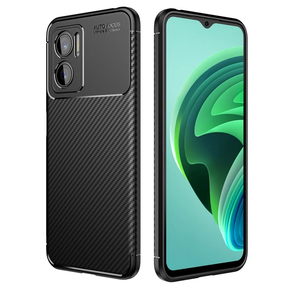 Xiaomi Redmi Note 11E Kılıf Negro Karbon Tasarım Silikon Kılıf ürün görseli 1