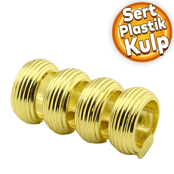 Icon Mobilya Çekmece Mutfak Dolap Dolabı Kapak Kulpu Kulpları Kulbu Gold Sert Plastik Kulp ürün görseli 1