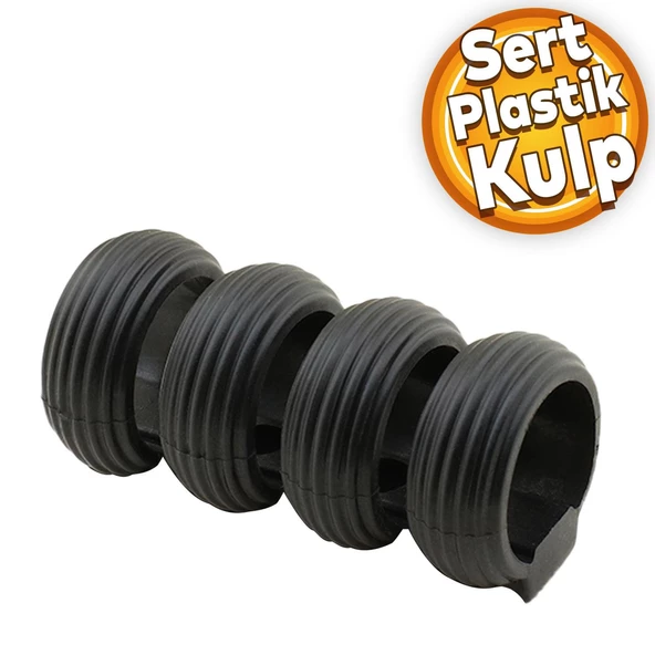 Icon Mobilya Çekmece Mutfak Dolap Dolabı Kapak Kulpu Kulpları Kulbu Mat Siyah Sert Plastik Kulp ürün görseli 1