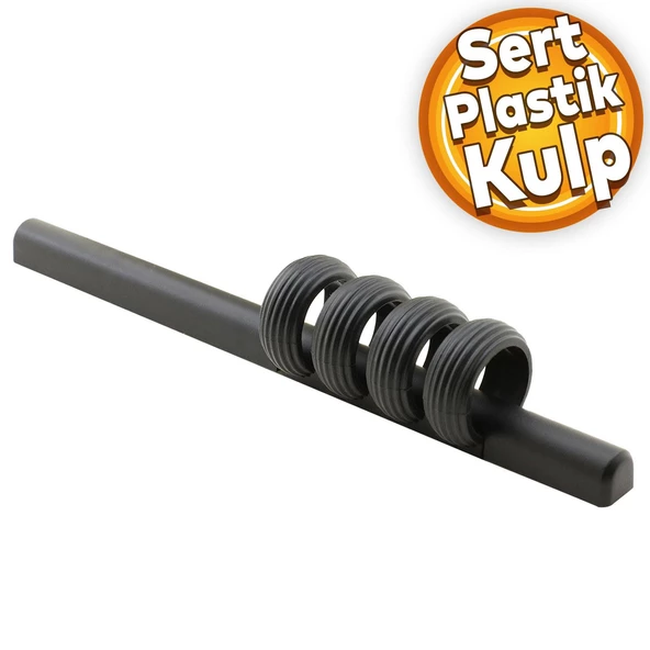 Büyük Icon Mobilya Çekmece Mutfak Dolap Dolabı Kulpu Kulbu Mat Siyah Sert Plastik Kulp 96 Mm 128 Mm ürün görseli 1