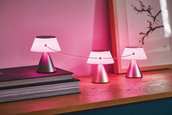 Lexon Luma M Led Lamba- Kırmızı - Resim 2