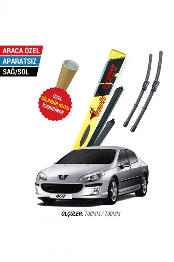 Inwells Peugeot 407 Inwells Muz Silecek Takımı (2004-2010) ürün görseli 1