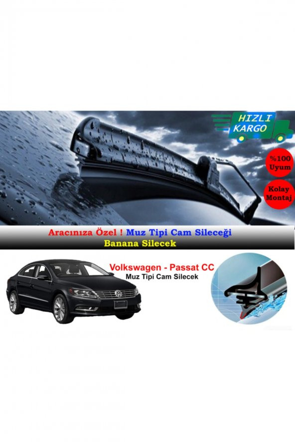 Inwells Volkswagen Passat Cc 2012-2017 Muz Silecek Takımı ürün görseli 1