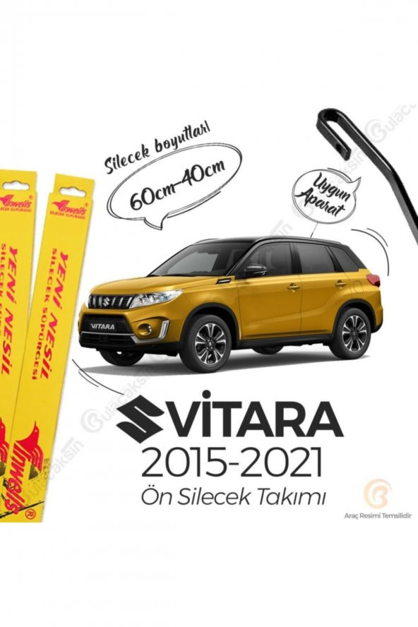 Inwells Suzuki Vitara Muz Silecek Takımı (2015-2018) Inwells ürün görseli 1