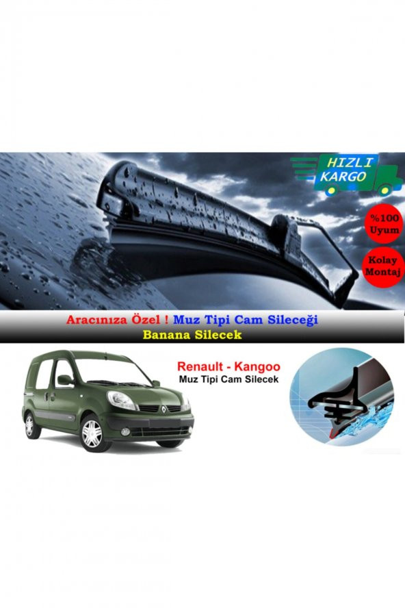 Inwells Renault Kangoo Muz Silecek Takımı 1997-2009 ürün görseli 1
