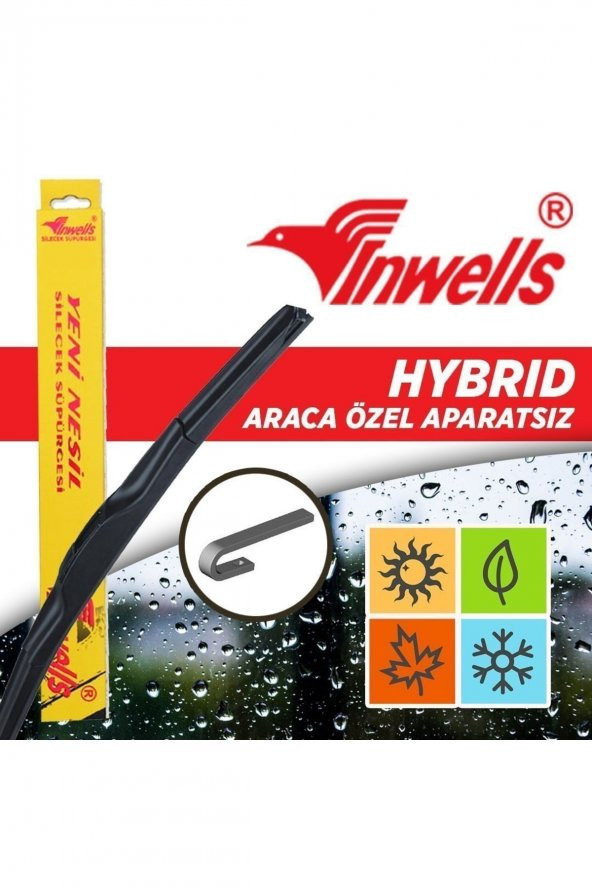 Inwells Kia Rio Hybrid Silecek Takımı (2005-2011) ürün görseli 1