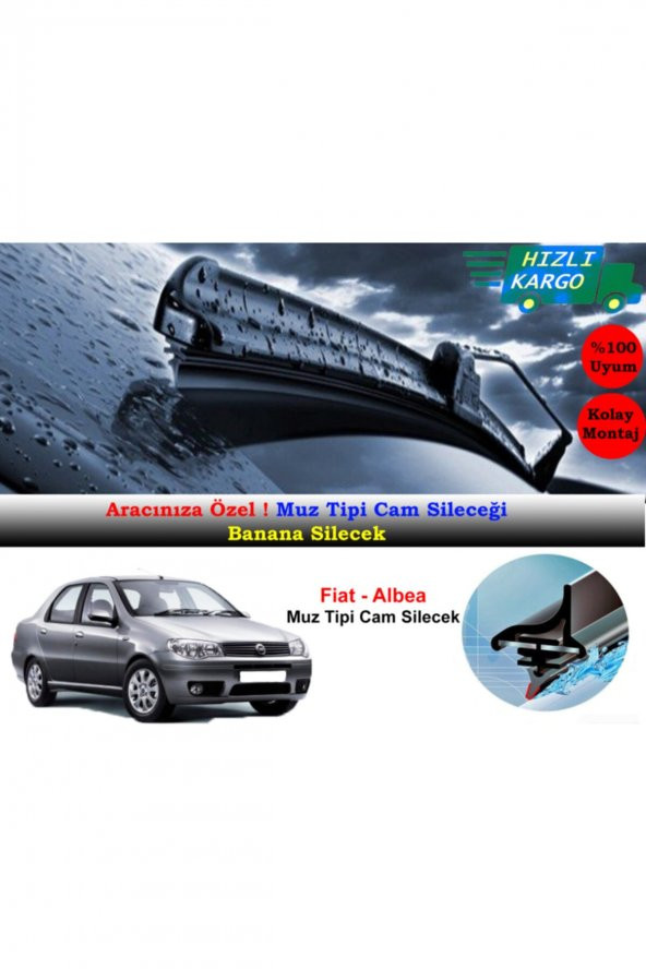 Inwells Fiat Albea Muz Silecek Takımı 2002-2012 ürün görseli 1