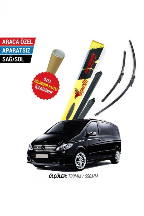 Inwells Mercedes Viano Inwells Muz Silecek Takımı (2005-2010) ürün görseli 1