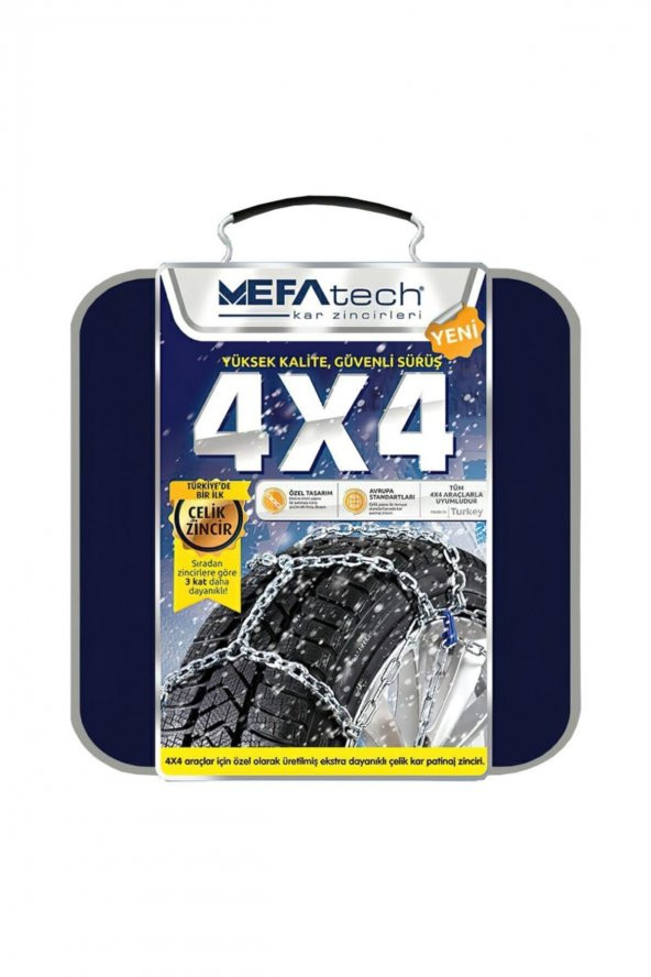 MEFATECH Kar Lastik Zinciri 265/40/r19 Binek Suv Minibüs 4x4 Tipi Takmatik Kolay Montaj ürün görseli 1