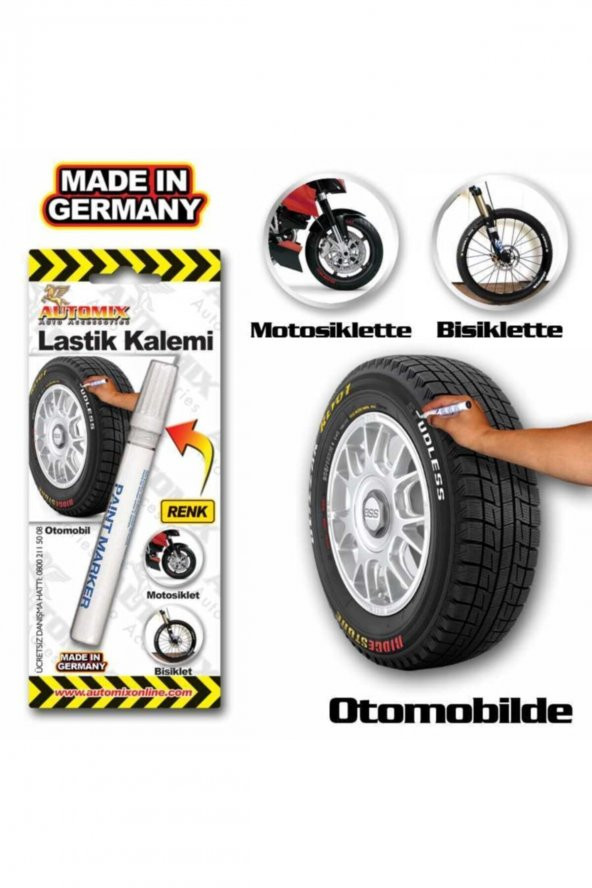 Erzline Beyaz Oto Lastik Kalemi ürün görseli 1