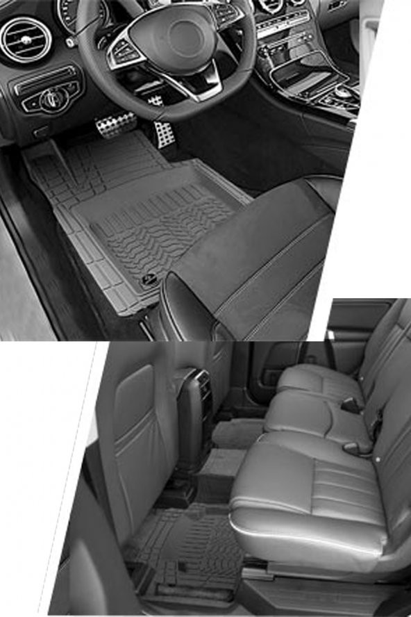 BigS Volkswagen Scirocco 2008 4d 5 Parça Extra Derin Havuzlu Paspas Takımı ürün görseli 1