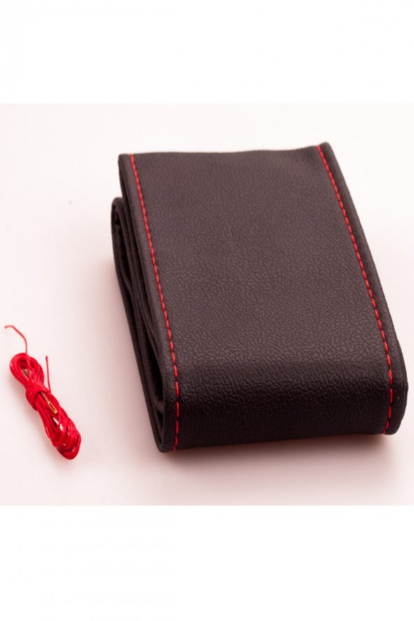 tab ticaret Direksiyon Kılıfı Dikmeli Iğneli 38cm Kırmızı Ipli ürün görseli 1