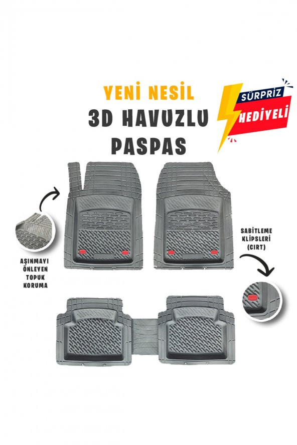 SAFİR 320d Uyumlu 3d Havuzlu Paspas - Resim 2