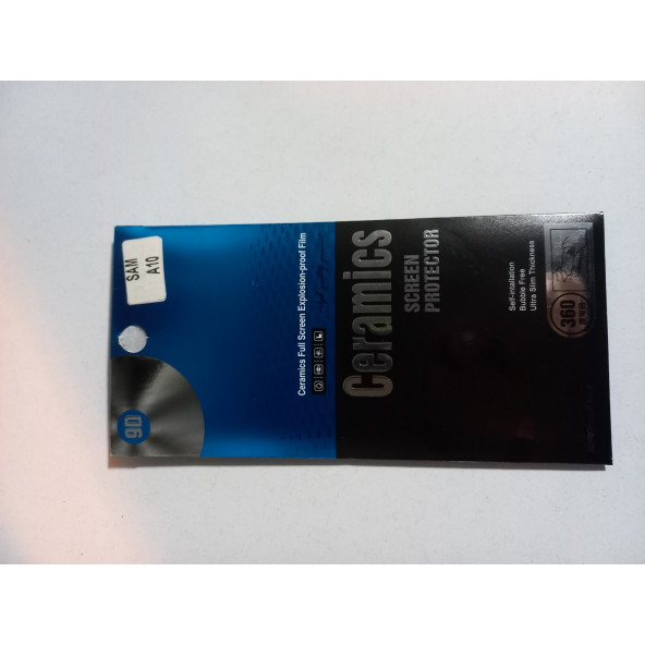 ASLANTİC SAMSUNG A10 9D TAM KORUMA NONO CAM KORUYUCU SİYAH ürün görseli 1