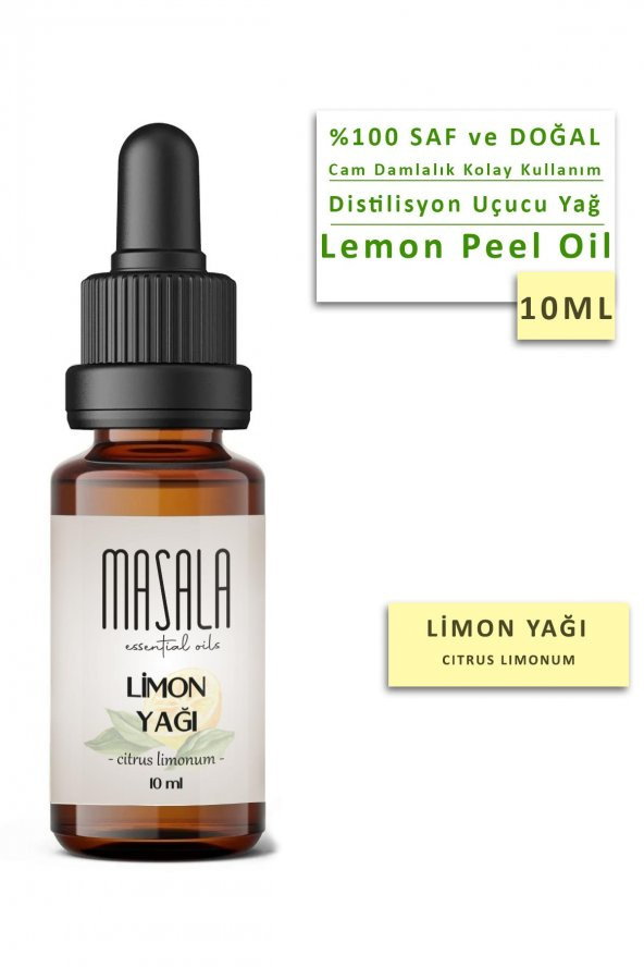 Masala Saf Limon Yağı 10 ml. (Lemon Oil) ürün görseli 1