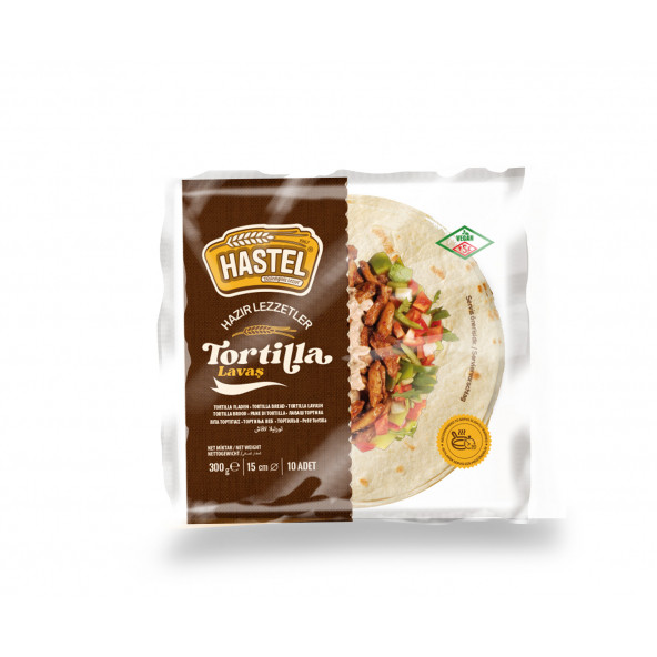 HASTEL TORTİLLA LAVAŞ 10 ADET 650 GR 25 CM ürün görseli 1