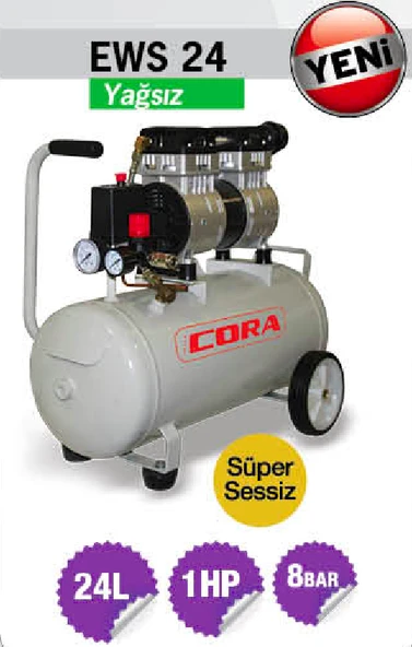 CORA EWS24 Sessiz Kompresör - Resim 2