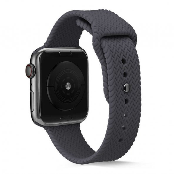 Apple Watch 38mm KRD-37 Silikon Kordon - Resim 4