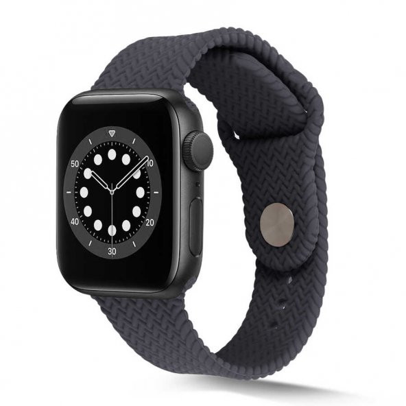 Apple Watch 38mm KRD-37 Silikon Kordon - Resim 5