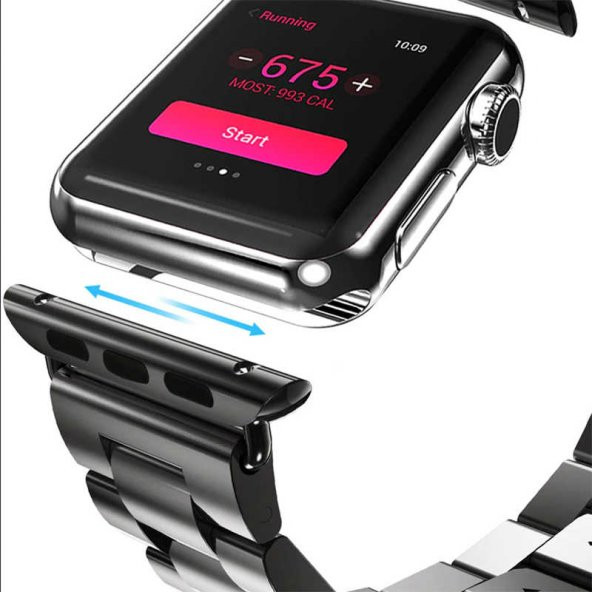 Apple Watch 38mm KRD-04 Metal Kordon - Resim 5