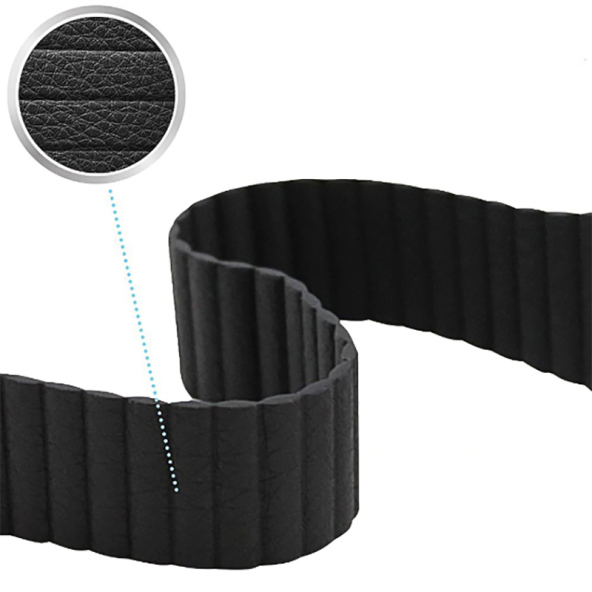 Apple Watch 40mm KRD-09 Deri Lop Kordon - Resim 12