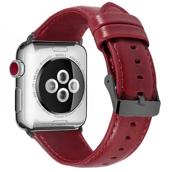 ​​​Apple Watch 42mm Luxury Leather Deri Kordon ürün görseli 1