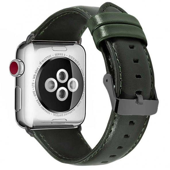 ​​​Apple Watch 42mm Luxury Leather Deri Kordon - Resim 2