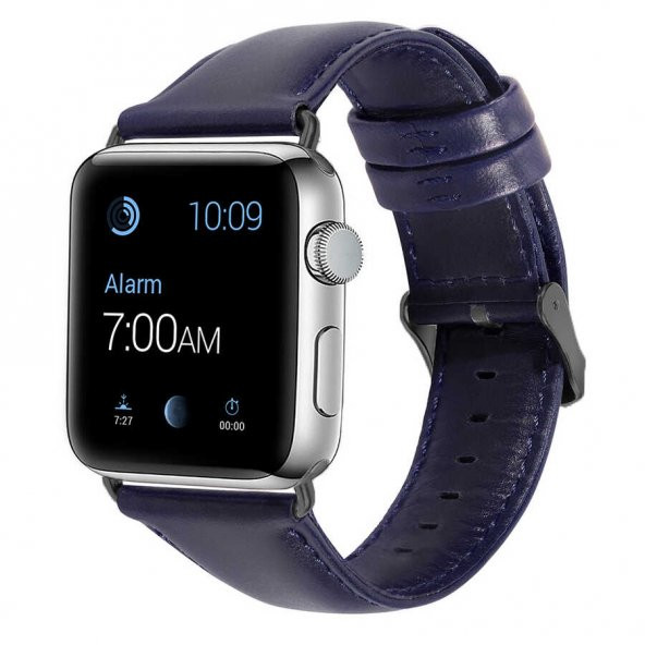 ​​​Apple Watch 44mm Luxury Leather Deri Kordon - Resim 8