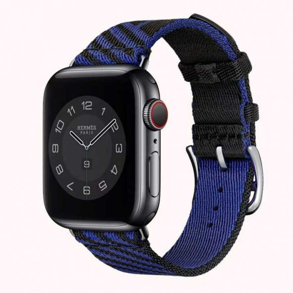 Apple Watch 44mm KRD-51 Hasır Kordon - Resim 10