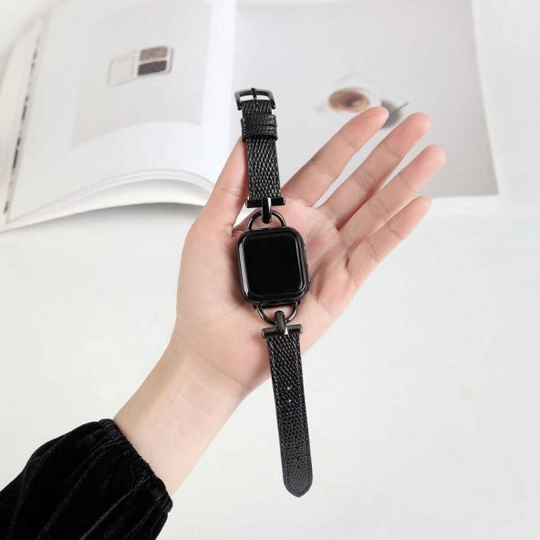 ​​​Apple Watch 38mm KRD-53 Deri Kordon - Resim 8