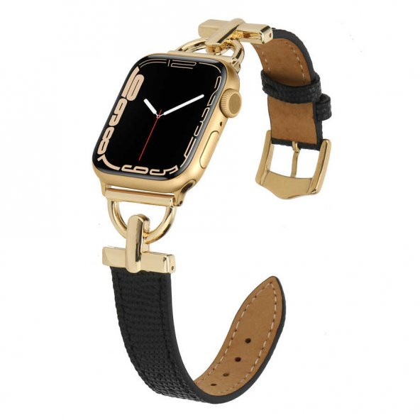 ​​​Apple Watch 7 41mm KRD-53 Deri Kordon - Resim 12
