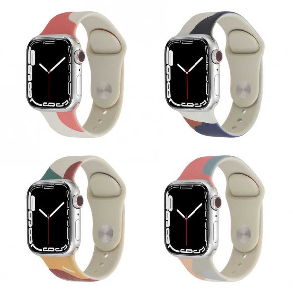 Apple Watch 38mm KRD-62 Silikon Kordon - Resim 8