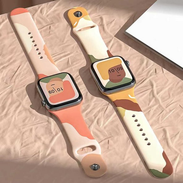 Apple Watch 7 41mm KRD-62 Silikon Kordon - Resim 3