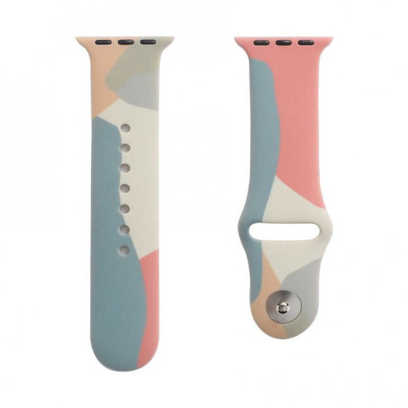 Apple Watch 7 41mm KRD-62 Silikon Kordon - Resim 5