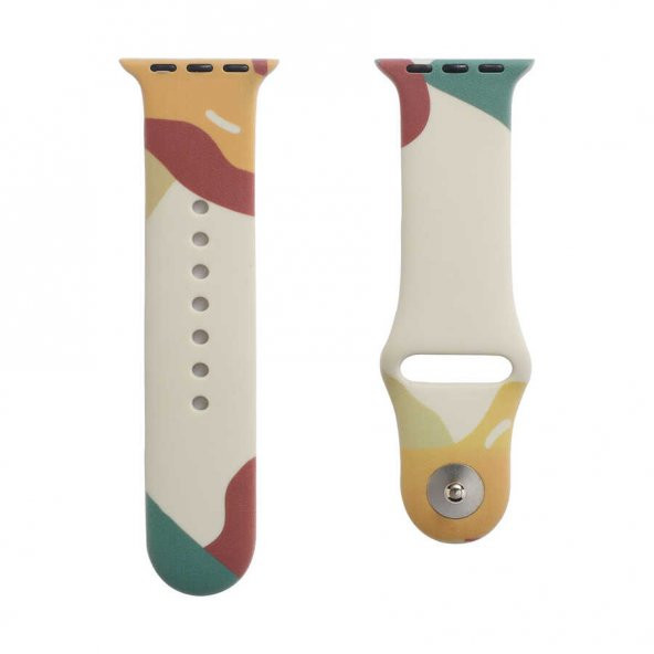 Apple Watch 7 45mm KRD-62 Silikon Kordon - Resim 3