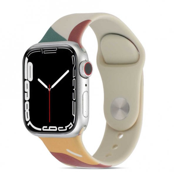 Apple Watch 44mm KRD-62 Silikon Kordon - Resim 12