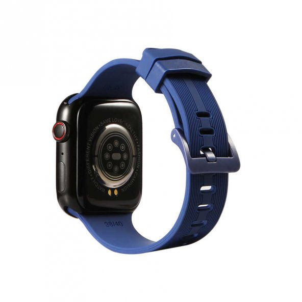 Apple Watch 38mm KRD-23 Silikon Kordon - Resim 6