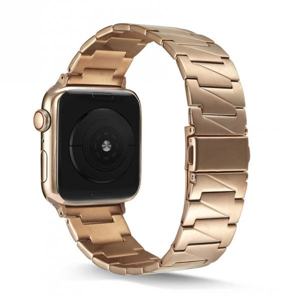 Apple Watch 7 45mm KRD-48 Metal Kordon - Resim 2