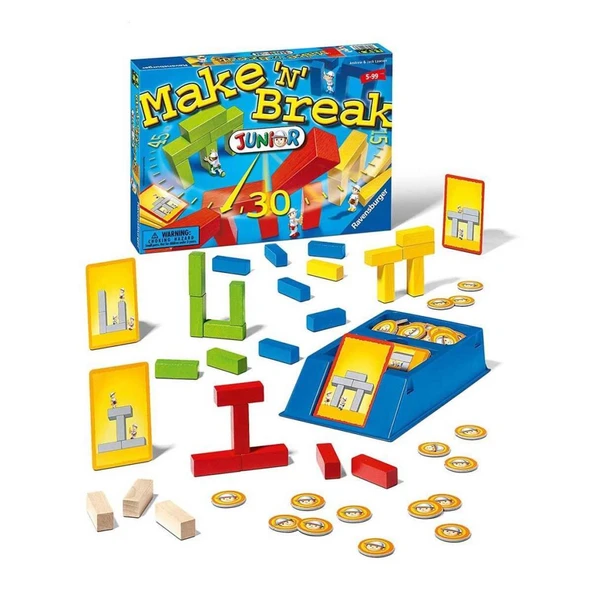 Ravensburger Make'N Break Junior Çocuklar İçin Yapı Ustalığı Kutu Oyunu ürün görseli 1