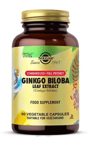 Solgar Ginkgo Biloba Leaf Extract 60 Kapsül ürün görseli 1