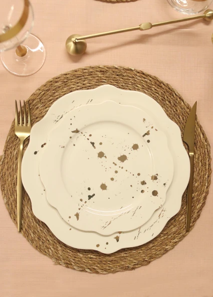 The Mia Splash Pasta Tabağı 6 Parça 21 Cm - Resim 3